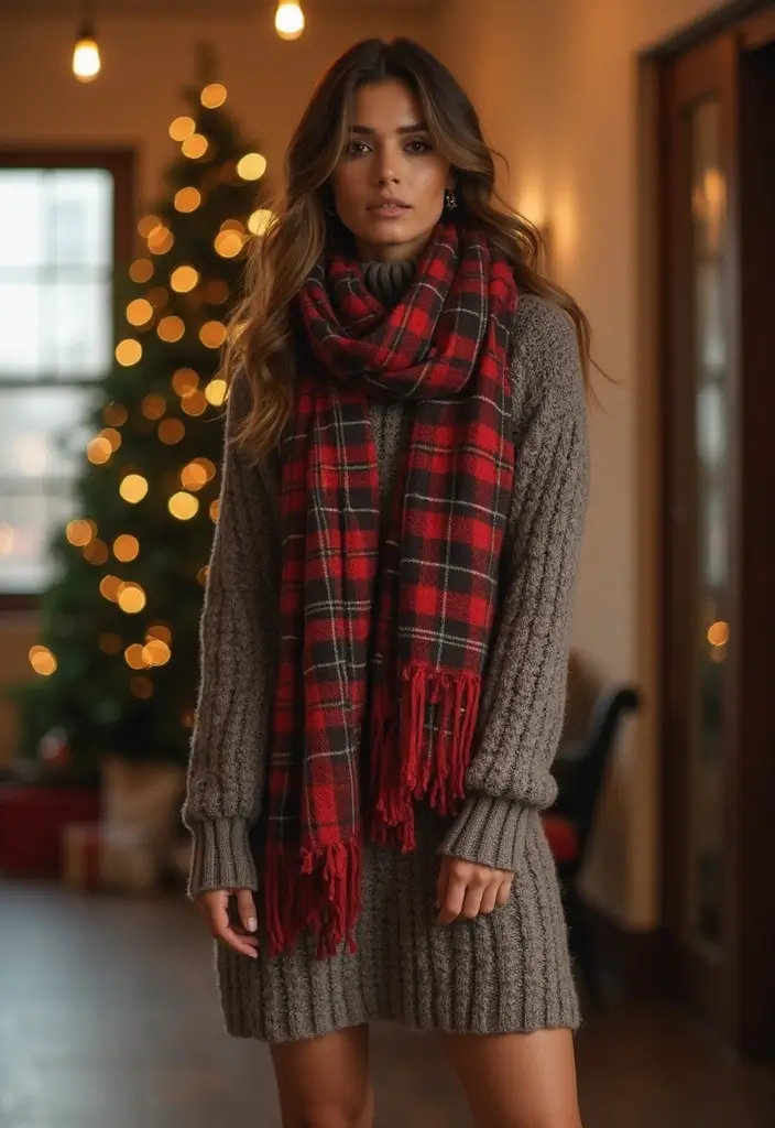 30 Kitten Heels Outfits That Flatter Every Figure - 12. Festive Layering