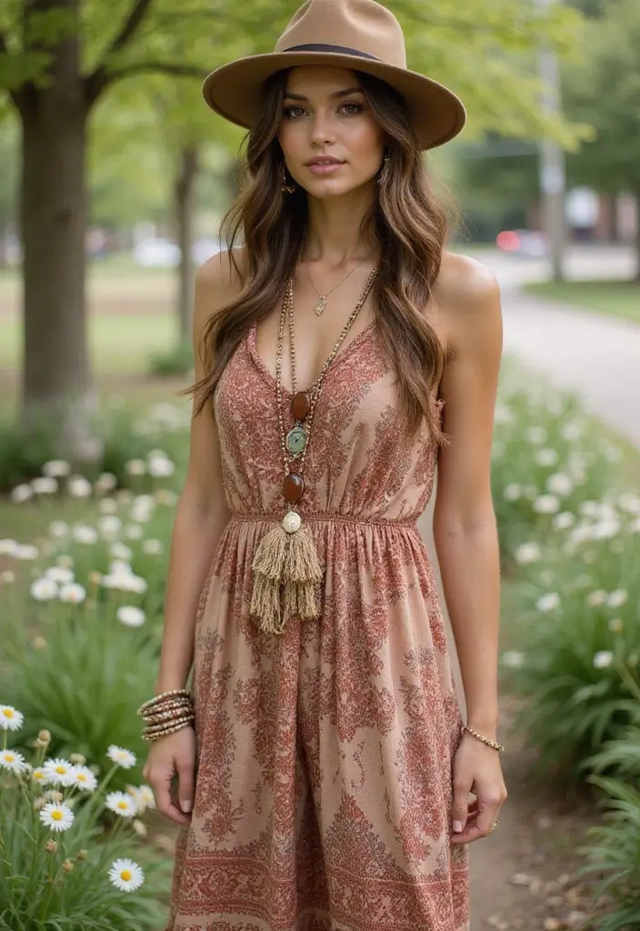 30 Trendy Outfit For Spring To Refresh Your Closet - 15. Casual Bohemian Vibes