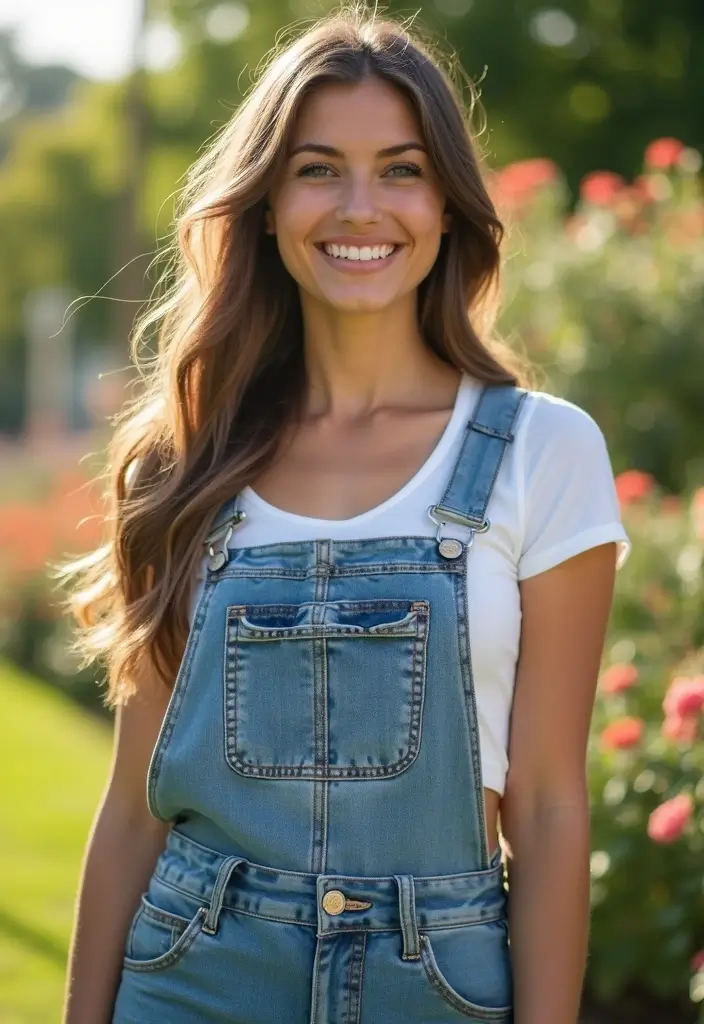 30 Trendy Outfit For Spring To Refresh Your Closet - 16. Chic Overalls