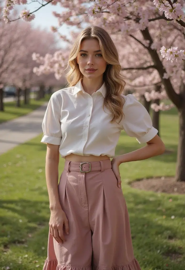 30 Trendy Outfit For Spring To Refresh Your Closet - 20. Vintage-Inspired Pieces