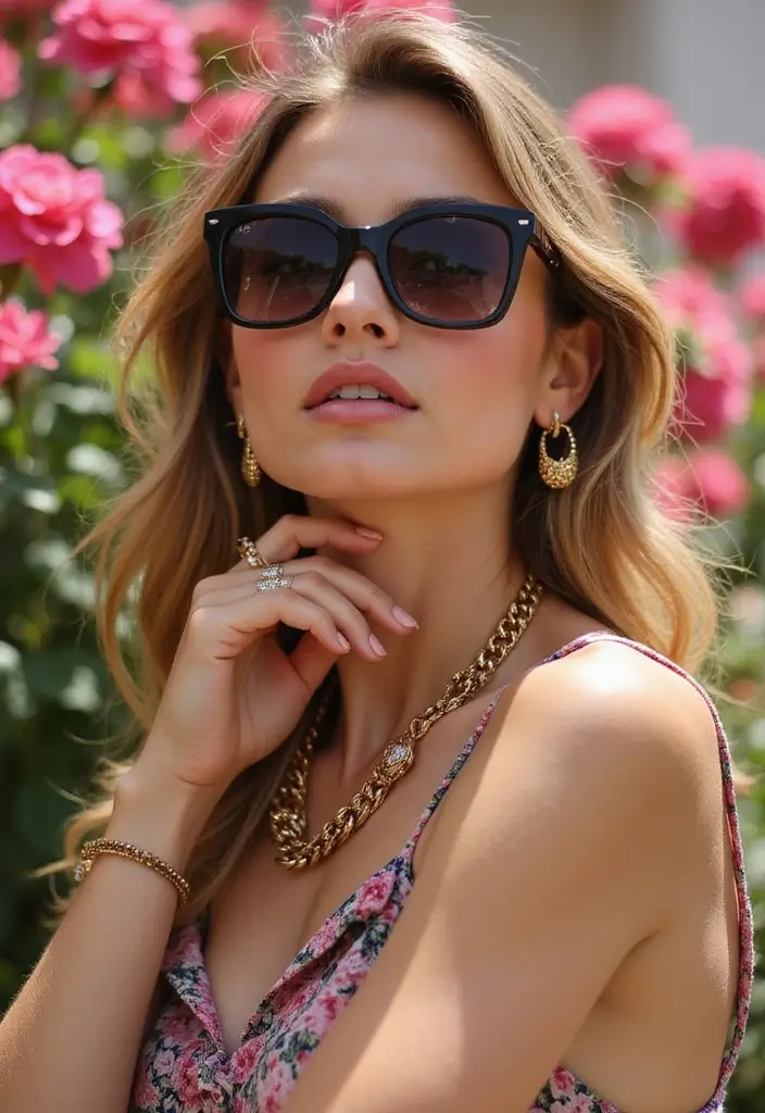 30 Trendy Outfit For Spring To Refresh Your Closet - 21. Bold Accessories