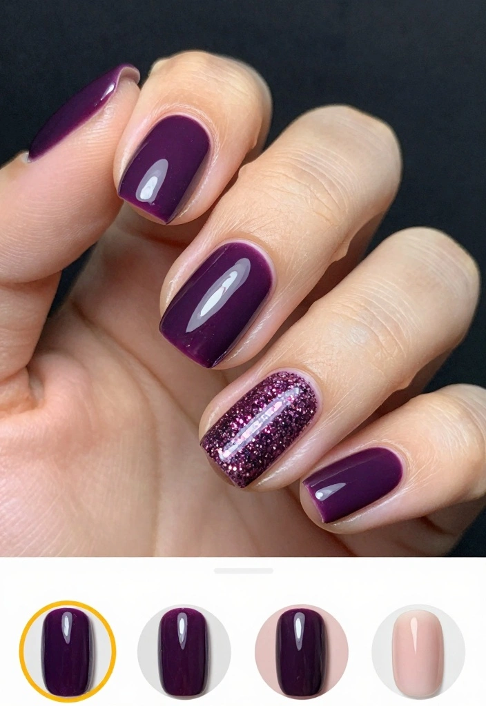 15 Short Fall Nail Designs Ideas for a Cute Clean Look - 13. Dark and Moody Colors 1