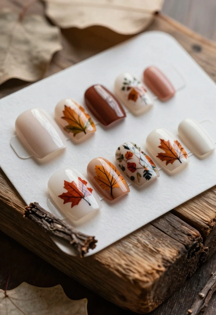 16 Green Autumn Nails Ideas Earthy Fresh Style - 15. Eco-Friendly Nail Wraps 1