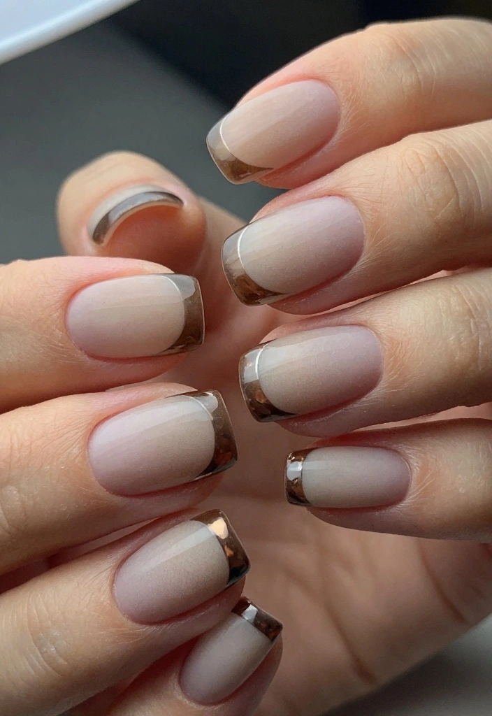 16 Neutral Winter Nails Ideas Clean Minimal Chic - 10. Glossy Finish on Matte Base 1