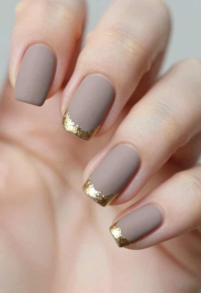 16 Neutral Winter Nails Ideas Clean Minimal Chic - 2. Taupe Elegance 1