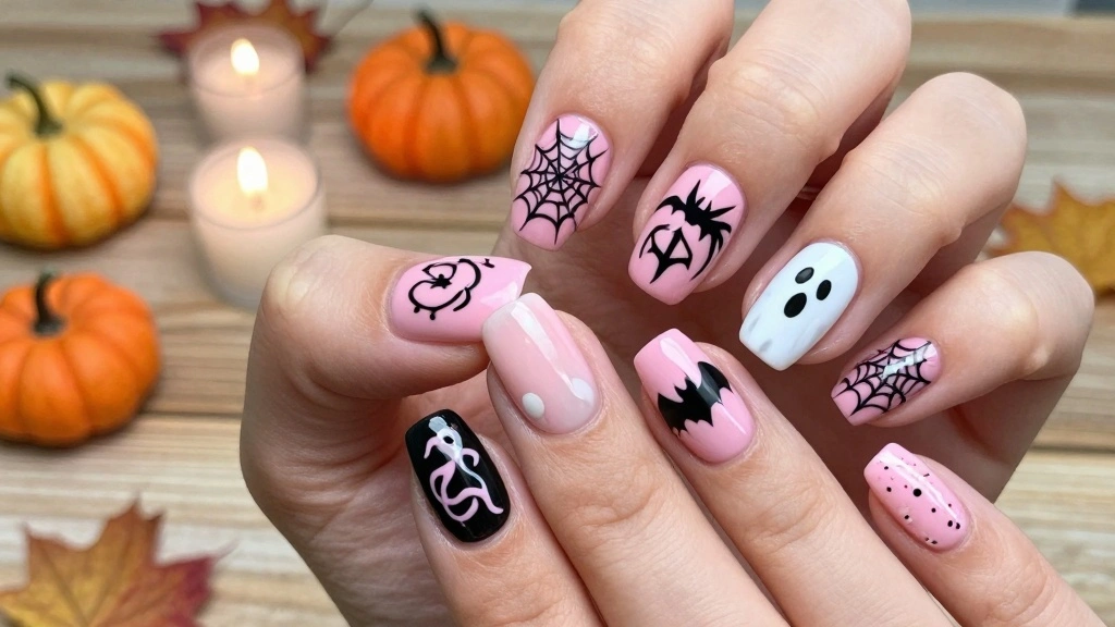 16 Pink Halloween Nails Ideas Sweet Spooky Vibes