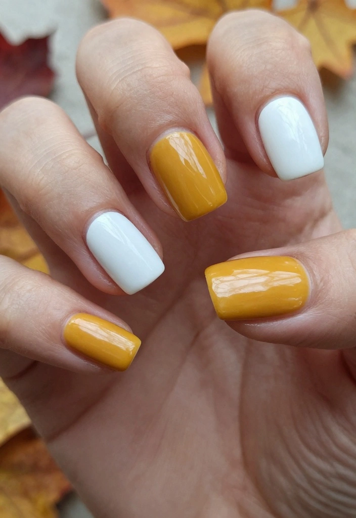16 Simple Autumn Nails Ideas: Minimal Seasonal Style - 5. Classic French Tips with a Twist 1