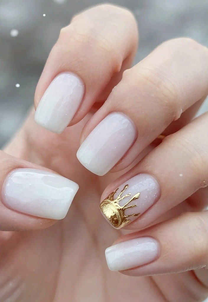 16 Simple Winter Nails Ideas Soft Minimal Charm - 1. Frosty White Elegance 1