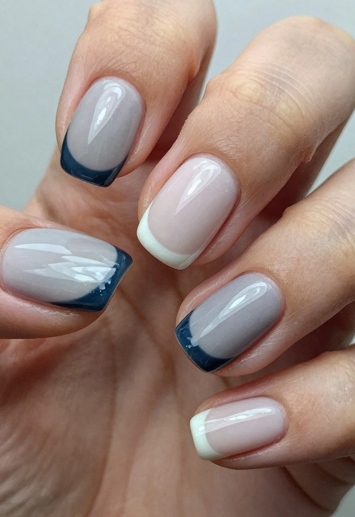 16 Simple Winter Nails Ideas Soft Minimal Charm - 13. Elegant Half-Moons 1
