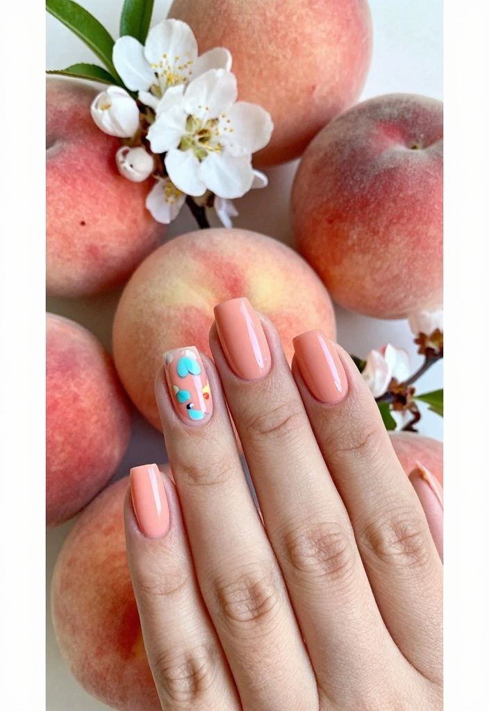 16 Summer Pastel Nail Ideas: Soft Fresh Colors - 9. Peachy Keen 1