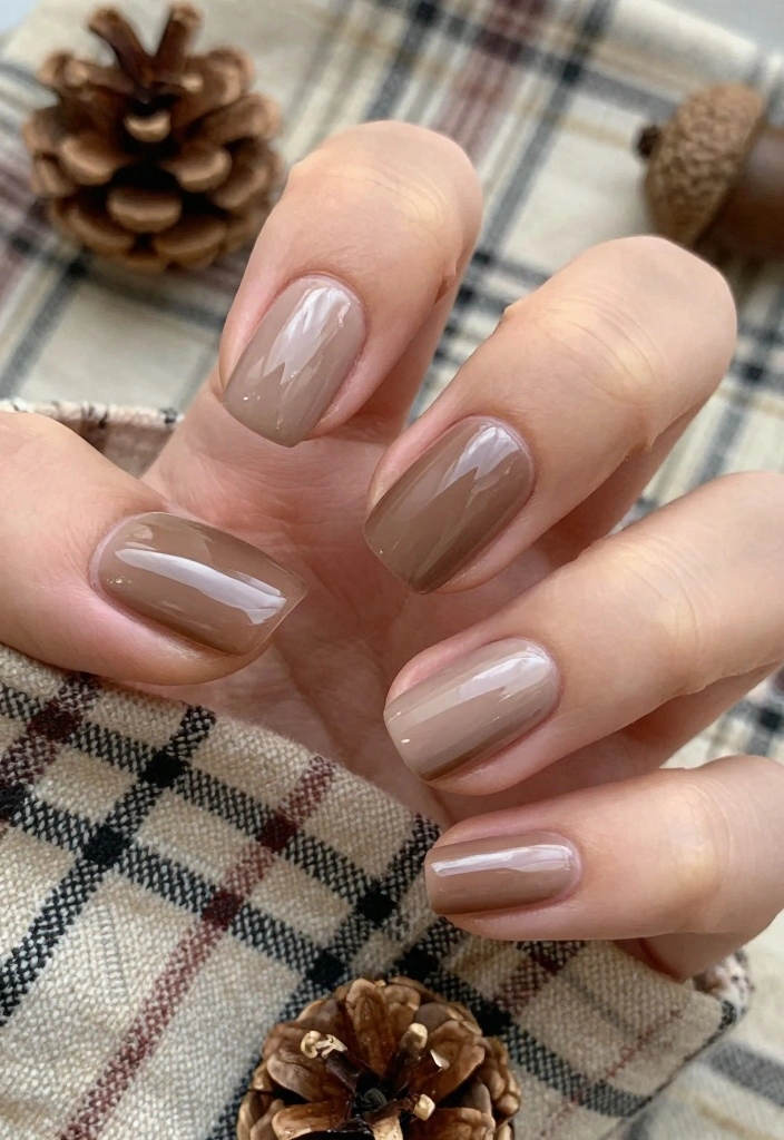 17 Neutral Fall Nail Color Ideas: Soft Elegant Tones - 7. Cocoa Beige 1