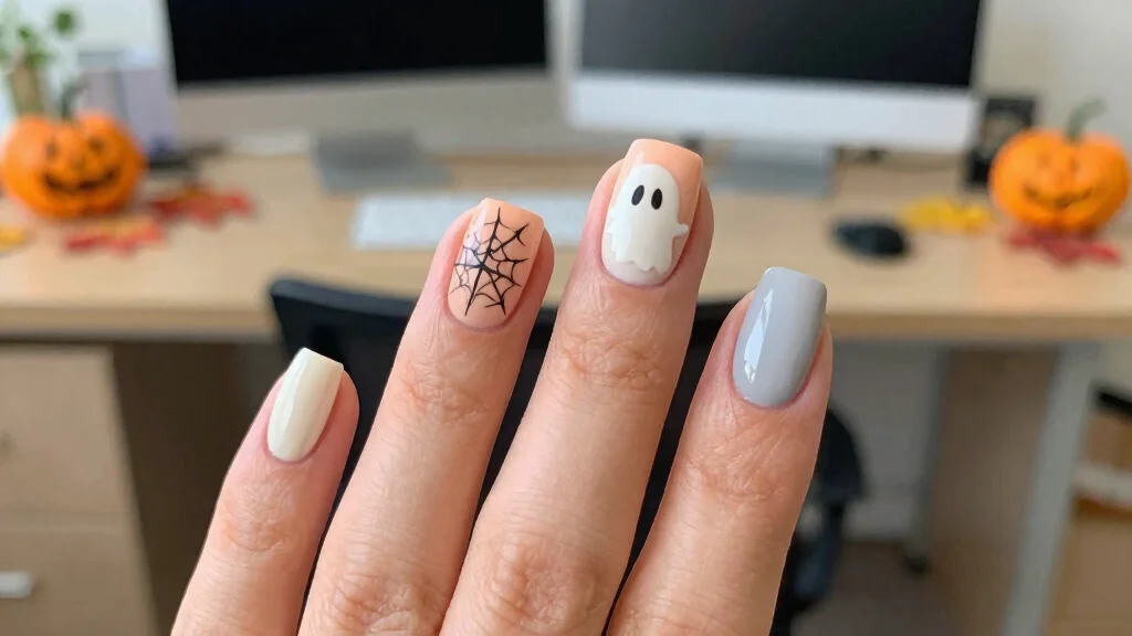 17 Simple Halloween Nails Ideas with a Minimal Spooky Touch