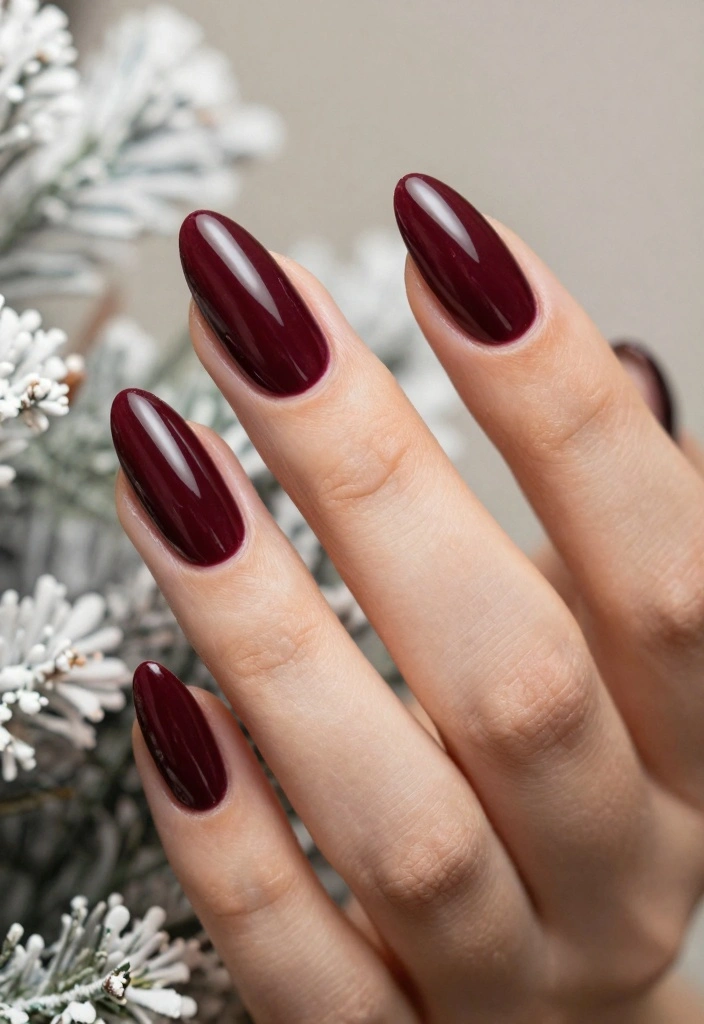 17 Winter Almond Nails Ideas: Sleek Cold Season Shape - 5. Dark & Mysterious 1