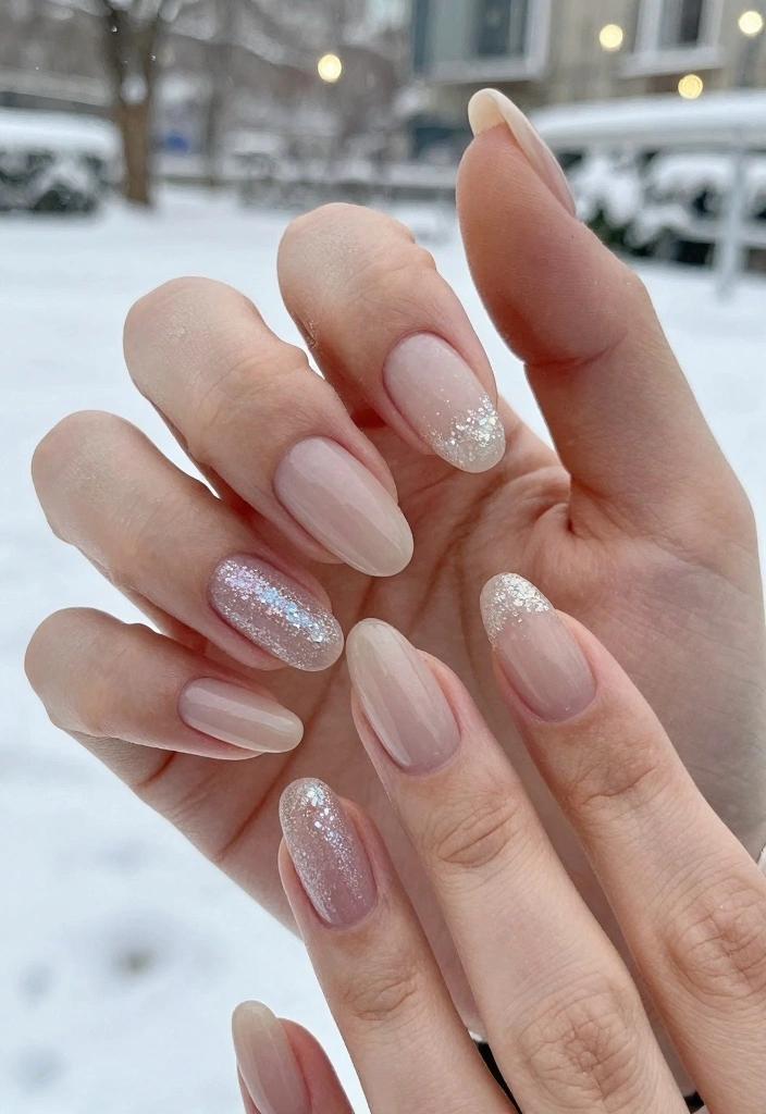 17 Winter Nails 2025 Fresh Seasonal Trends - 15. Frosted Tips 1