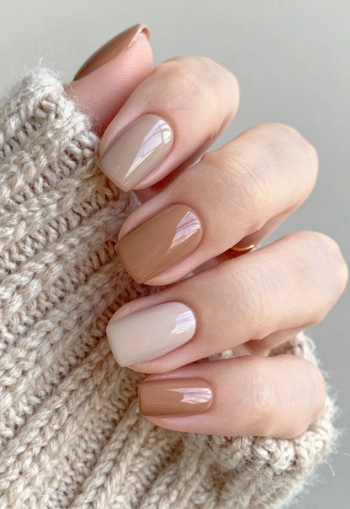 17 Winter Nails 2025 Fresh Seasonal Trends - 6. Warm Neutral Shades 1