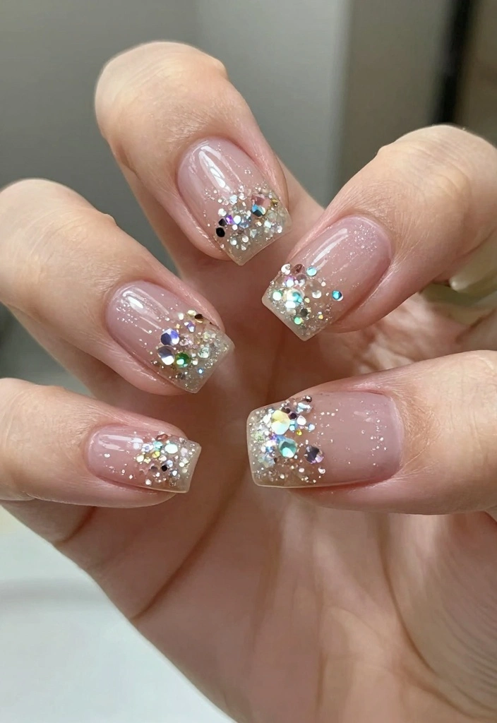 17 Winter Nails 2025 Fresh Seasonal Trends - 8. Crystal Clear Nails 1
