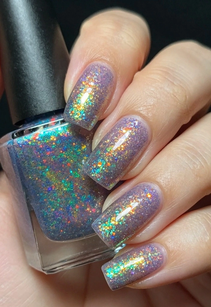 18 Ombre Nail Designs Ideas Smooth Color Blends - 16. Ombre Glitter Fade 1