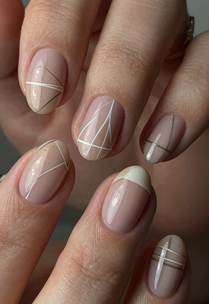 18 Simple Nail Art Ideas for Clean Creative Details - 2. Negative Space Nail Art 1