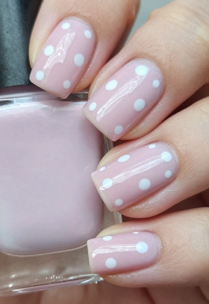 18 Simple Nail Art Ideas for Clean Creative Details - 4. Minimalist Dot Patterns 1