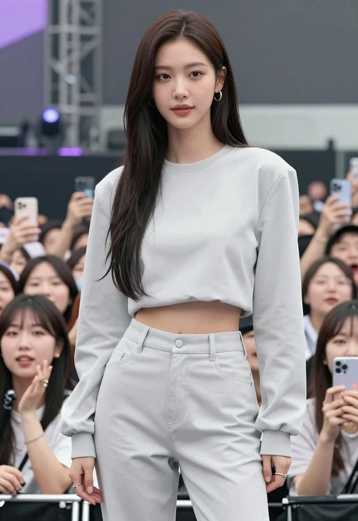 14 BTS Concert Outfit Ideas For Women With Fan Energy - 12. Monochrome Magic 1