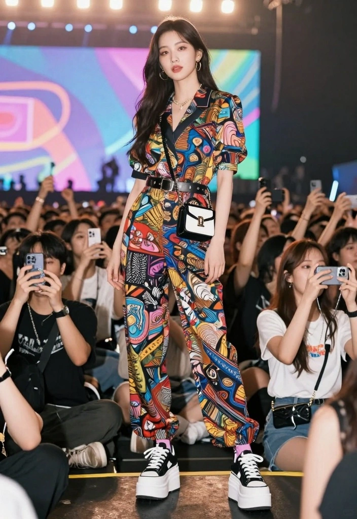 14 BTS Concert Outfit Ideas For Women With Fan Energy - 9. Chic Jumpsuit Look 1