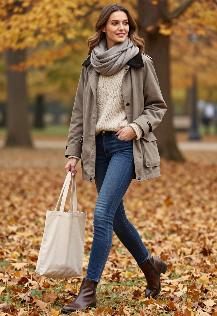 14 Barbour Jacket Outfit Ideas For Women With Classic Style - 1. Classic Barbour with a Knit Sweater 1