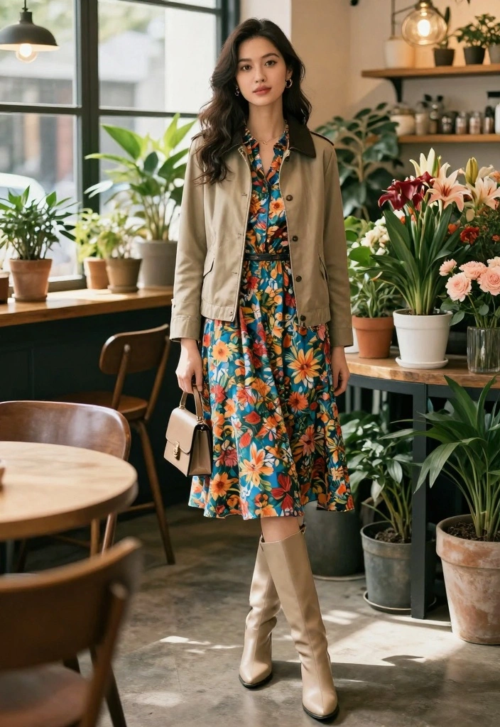 14 Barbour Jacket Outfit Ideas For Women With Classic Style - 2. Layering with a Dress 1