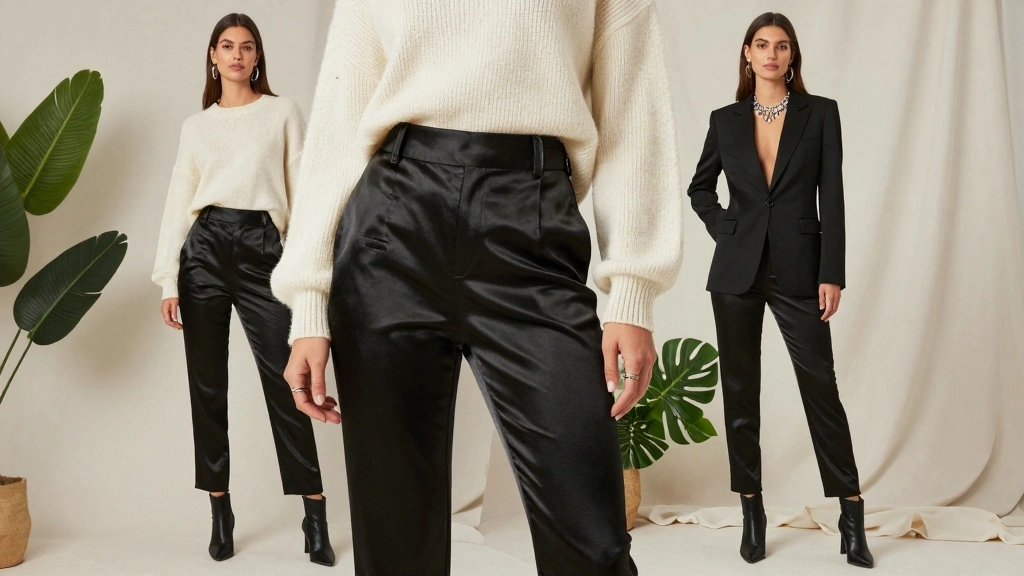 14 Black Satin Pants Outfit Ideas For Women With Luxe Vibes