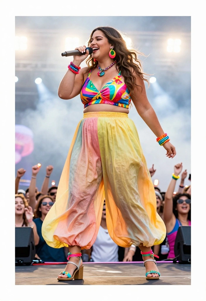 14 Jelly Roll Concert Outfit Ideas For Women - 6. Vibrant Two-Piece Sets 1