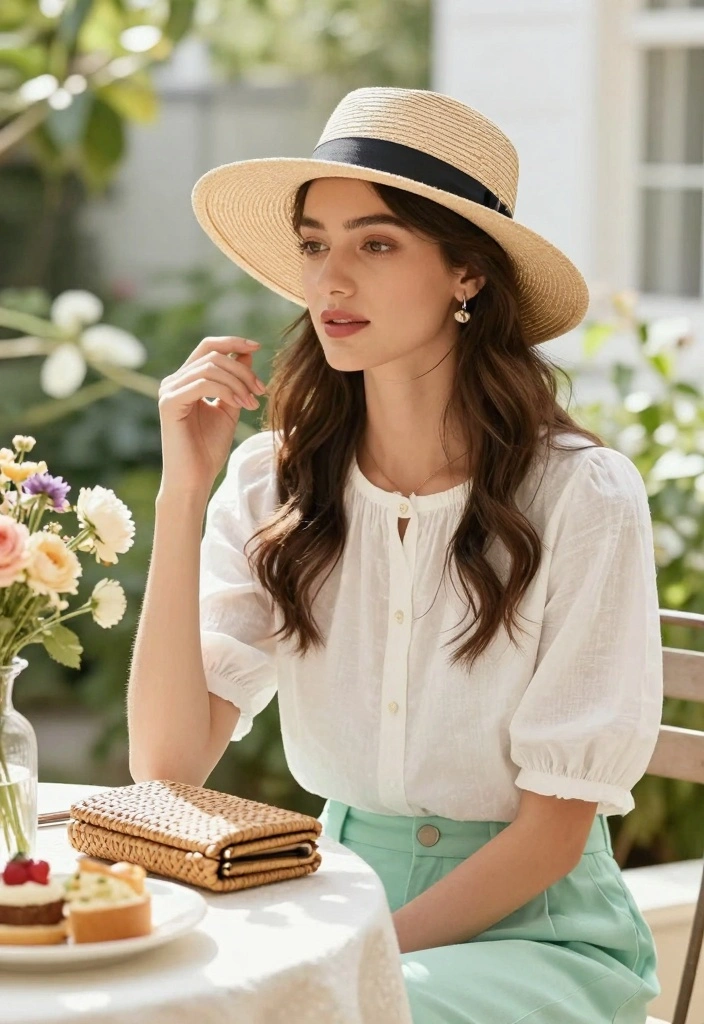 14 Mint Green Pants Outfit Ideas For Women With Fresh Style - 1. Breezy Brunch Vibes 1