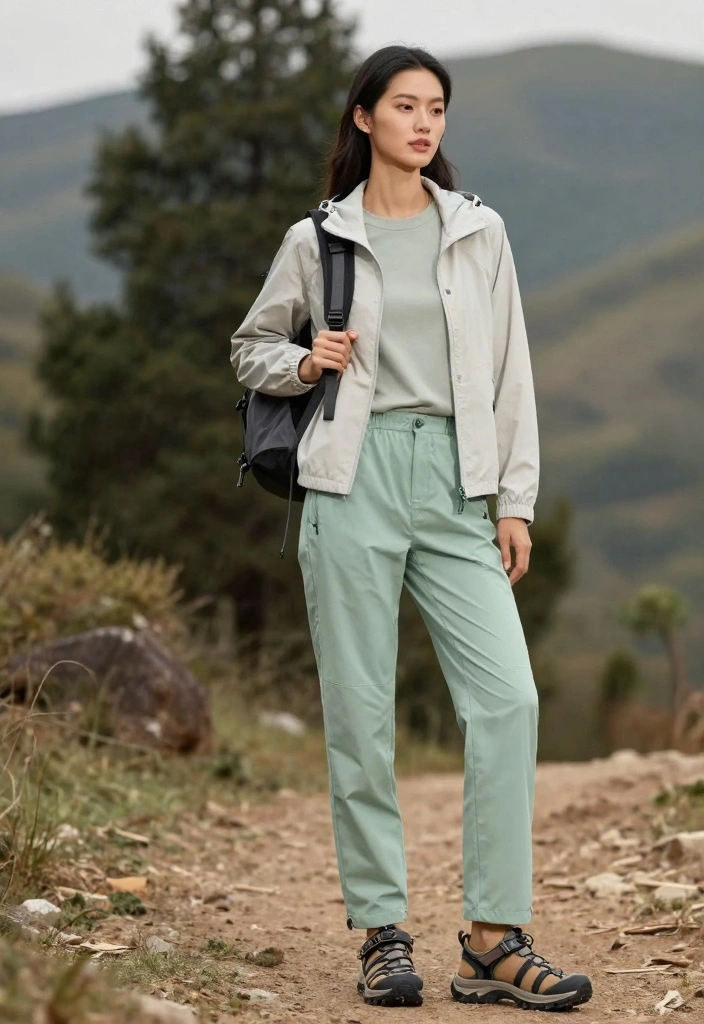 14 Mint Green Pants Outfit Ideas For Women With Fresh Style - 4. Weekend Wanderlust Look 1