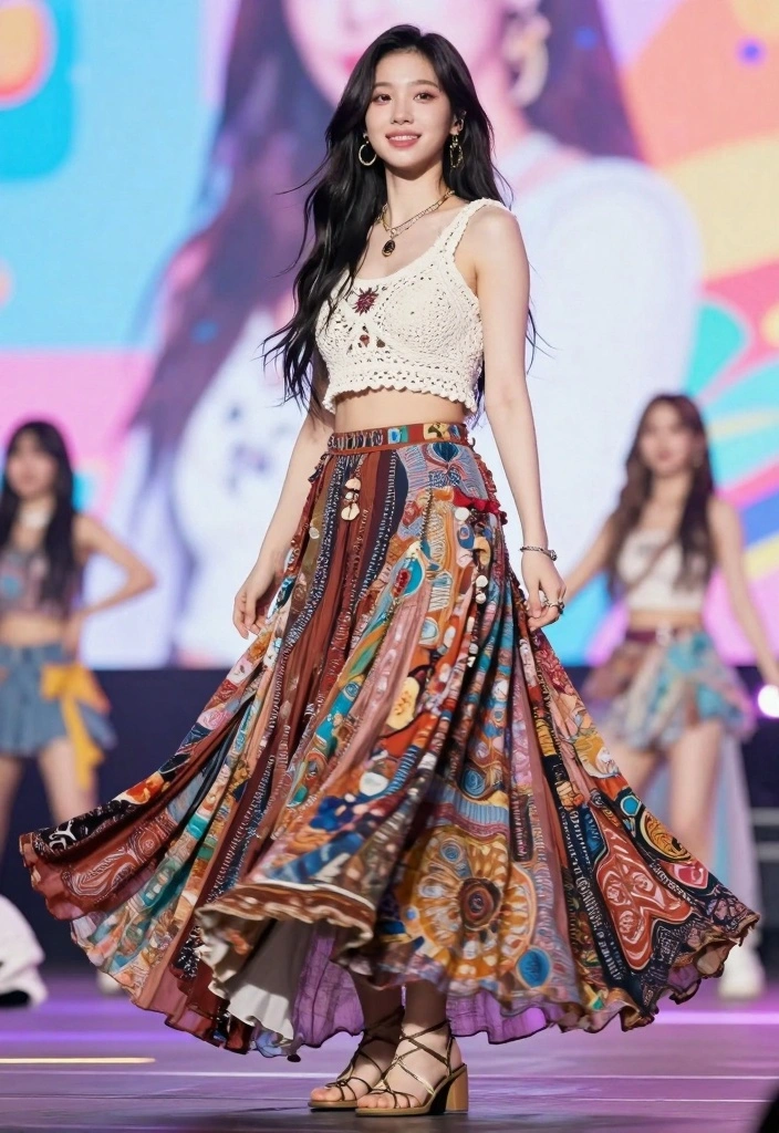15 Aespa Concert Outfit Ideas For Women With Kpop Style - 10. Boho Vibes 1