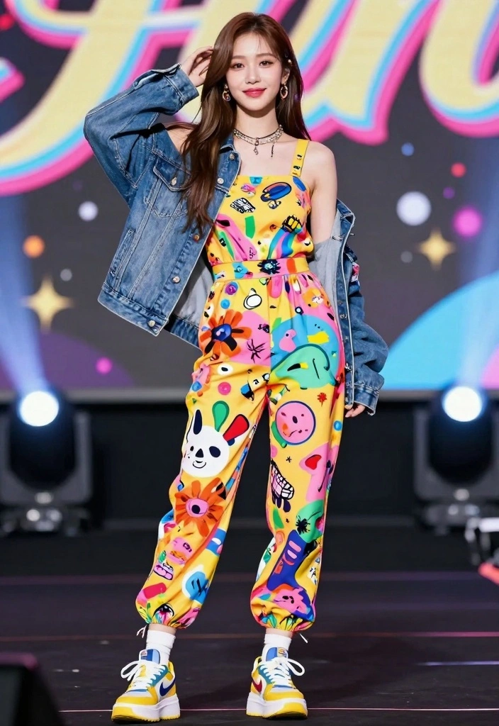 15 Aespa Concert Outfit Ideas For Women With Kpop Style - 11. Playful Prints 1
