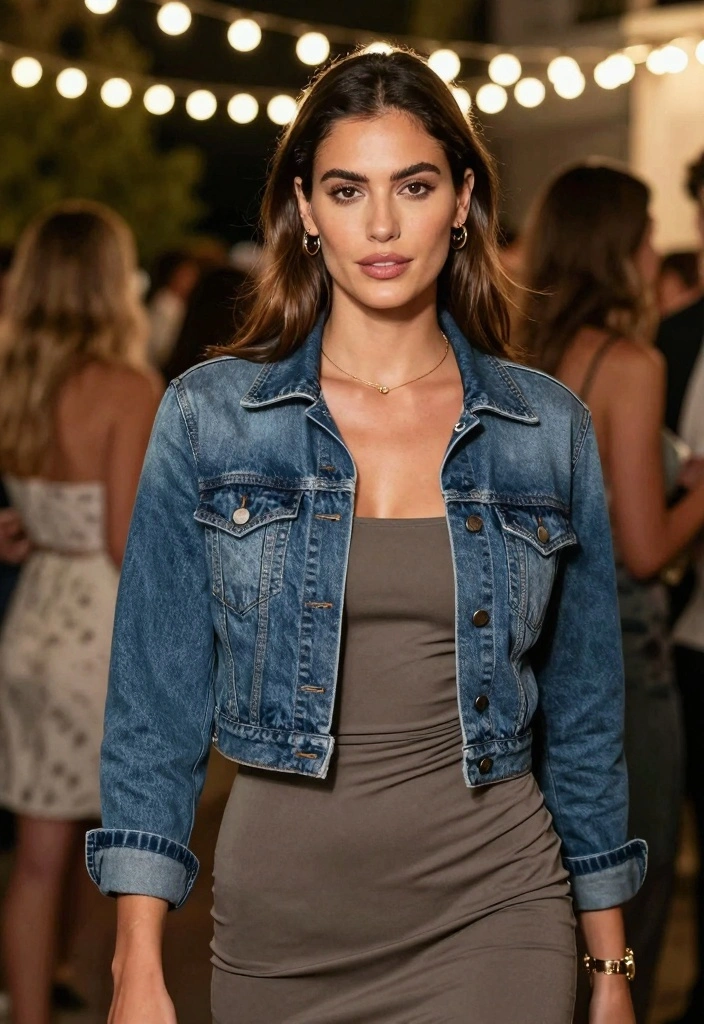 15 Denim Blouse Outfit Ideas For Women With Soft Style - 8. Denim Blouse as a Jacket 1