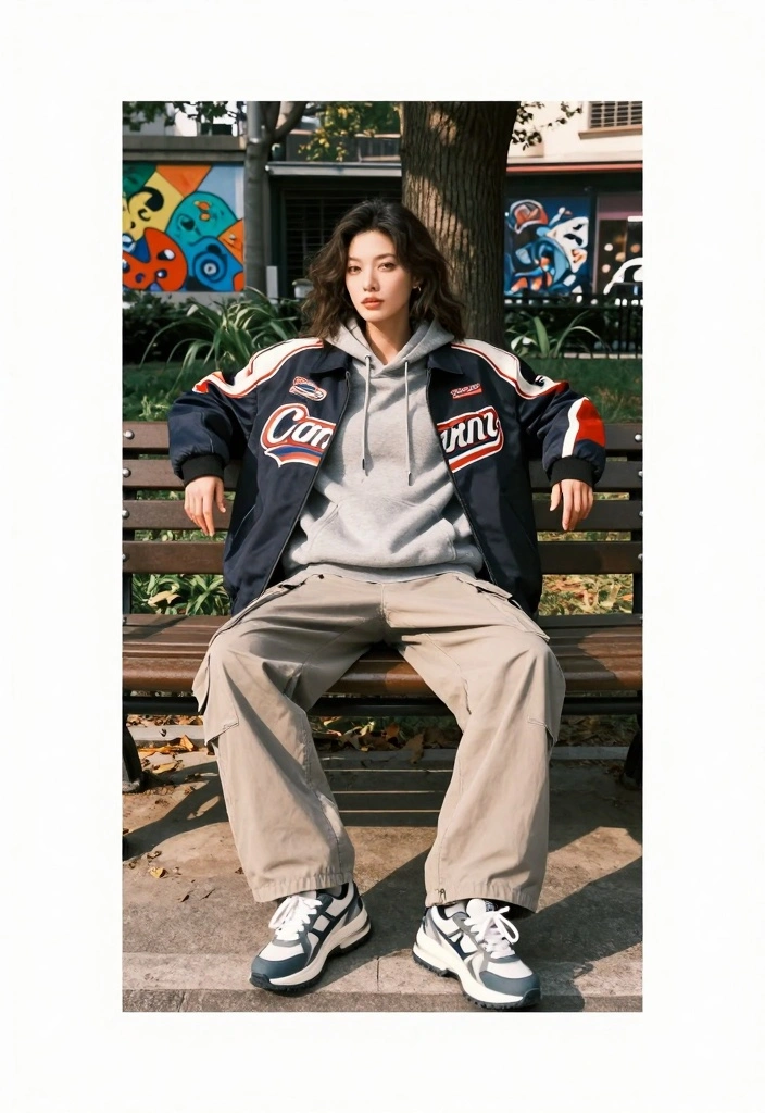 15 Racing Jacket Outfit Ideas For Women With Street Energy - 2. Layered Looks with Hoodies 1