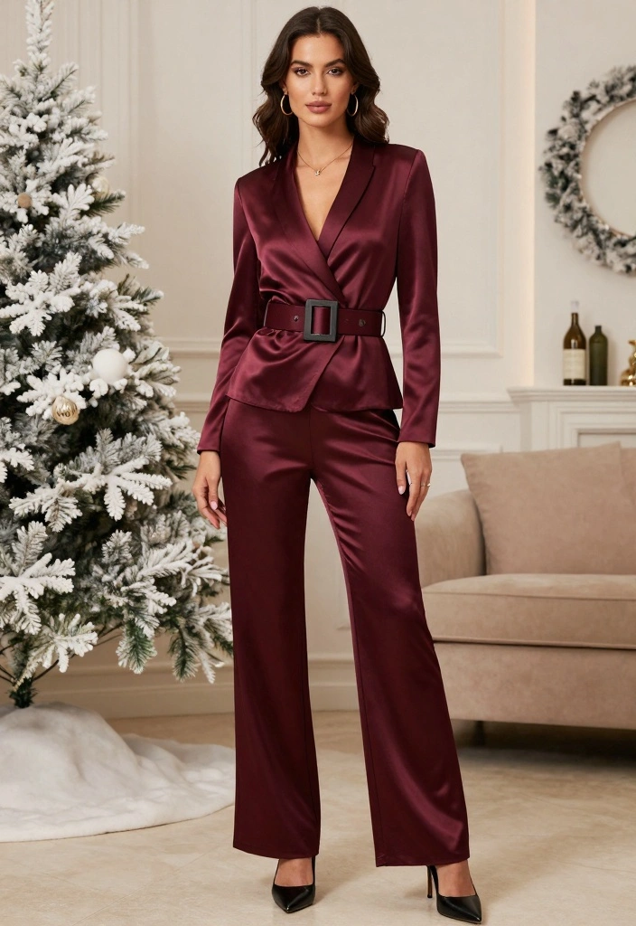 16 Cold Weather Party Night Outfit Ideas For Women - 3. Tailored Jumpsuit 1