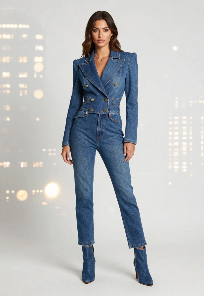 16 Denim Shoes Outfit Ideas For Women With Casual Cool - 7. Edgy Jumpsuit Look 1