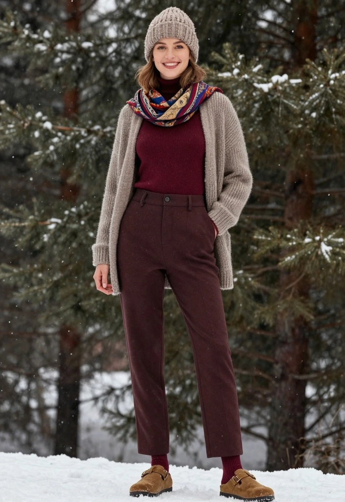 16 Winter Birkenstock Outfit Ideas For Women - 1. Layered for Warmth 1