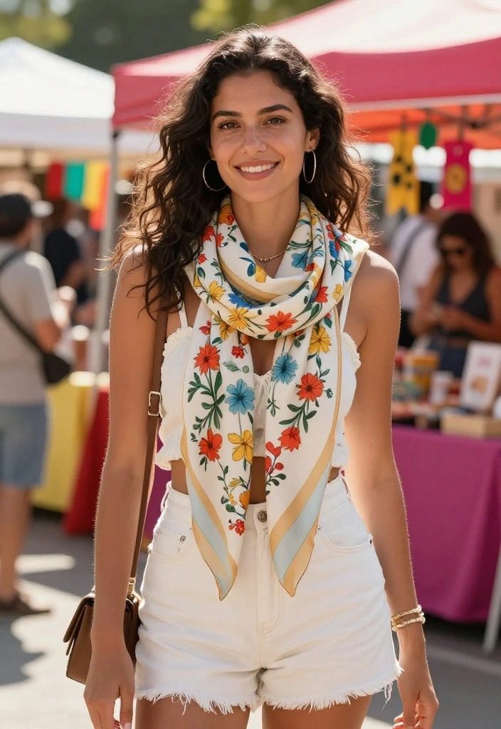 12 Mini Scarf Outfit Ideas for Women That Don't Look Flight Attendant - 12. Seasonal Flair 1