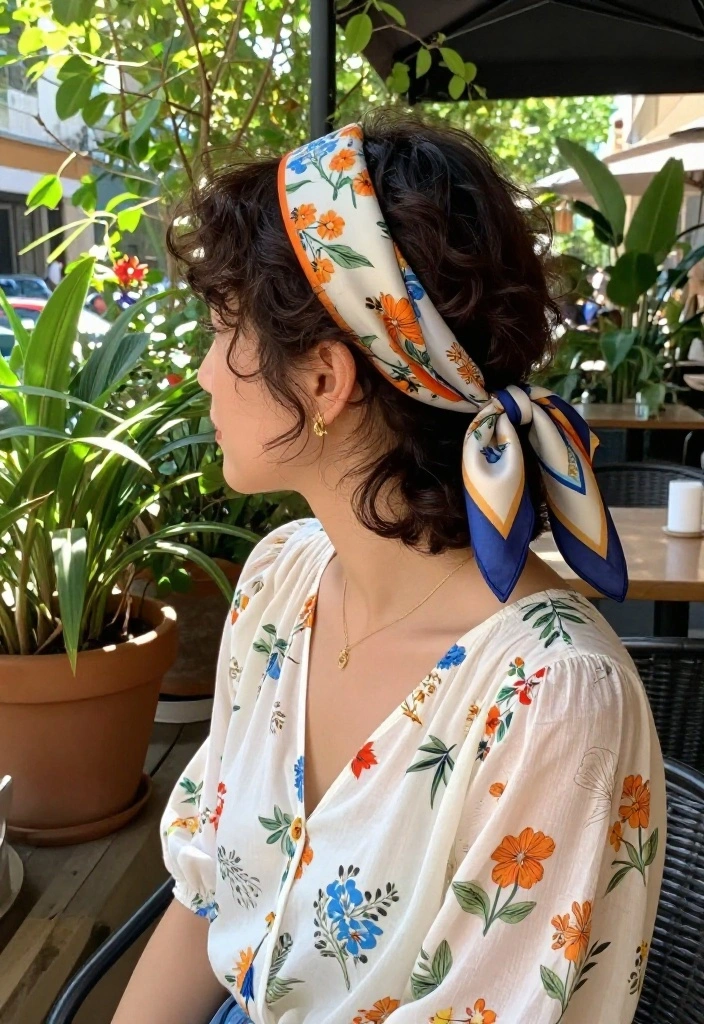 12 Mini Scarf Outfit Ideas for Women That Don't Look Flight Attendant - 2. The Hair Accessory 1
