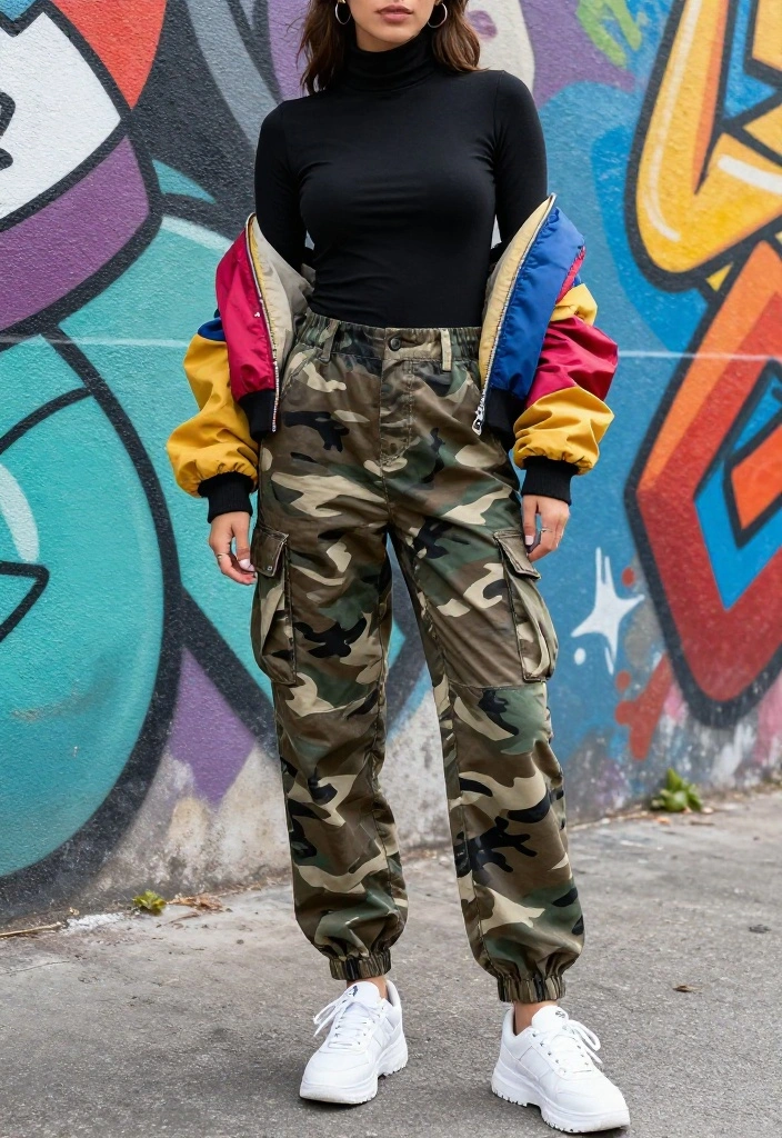 12 Parachute Pants Outfit Ideas for Women That Don't Look Like PJs - 1. The Sporty Chic Look 1