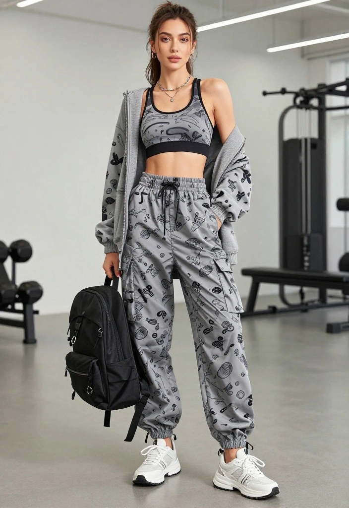 12 Parachute Pants Outfit Ideas for Women That Don't Look Like PJs - 9. Elevated Athleisure 1