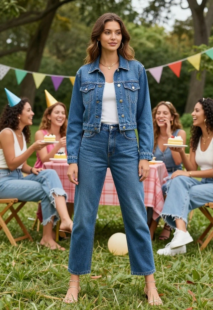 12 Simple Birthday Outfit Ideas for Women That Photograph Well - 4. Sustainable Denim Ensemble 1