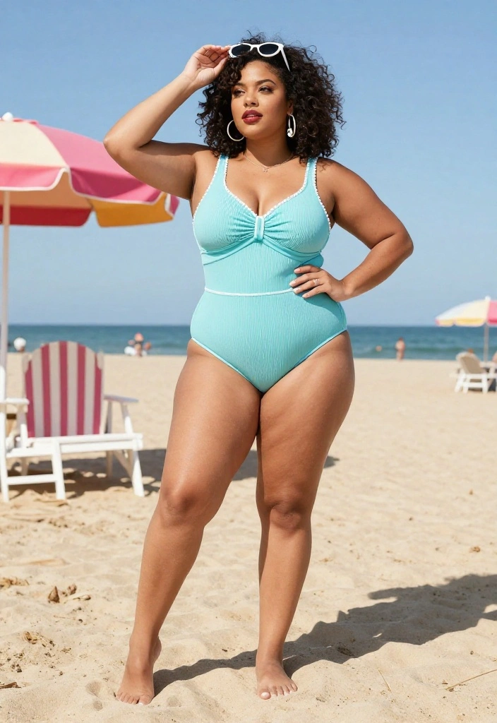 12 Whale Tail Outfit Ideas for Women That Make the Y2K Trend Wearable Today - 6. Retro Swimwear as Everyday Wear 1