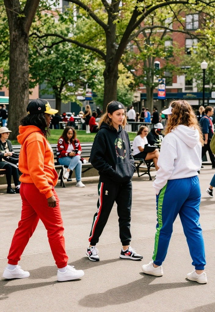14 Bape Hoodie Outfit Ideas That Let the Print Pop - 10. Retro Vibes with Track Pants 1