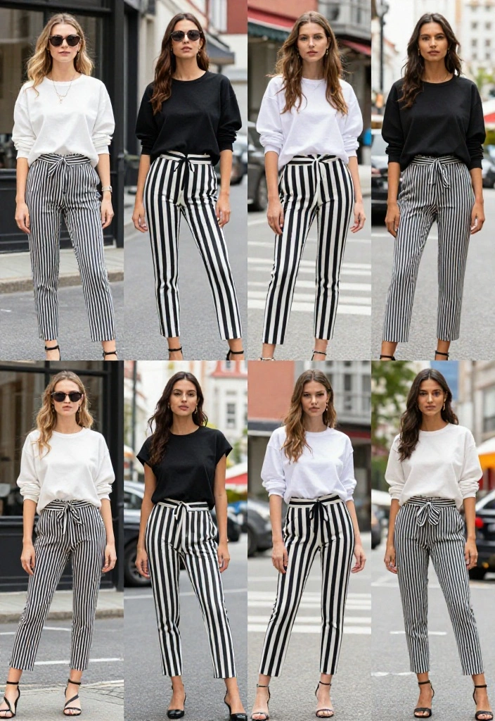 14 Black and White Striped Pants Outfit Ideas for Women That Balance Proportions - Conclusion 1