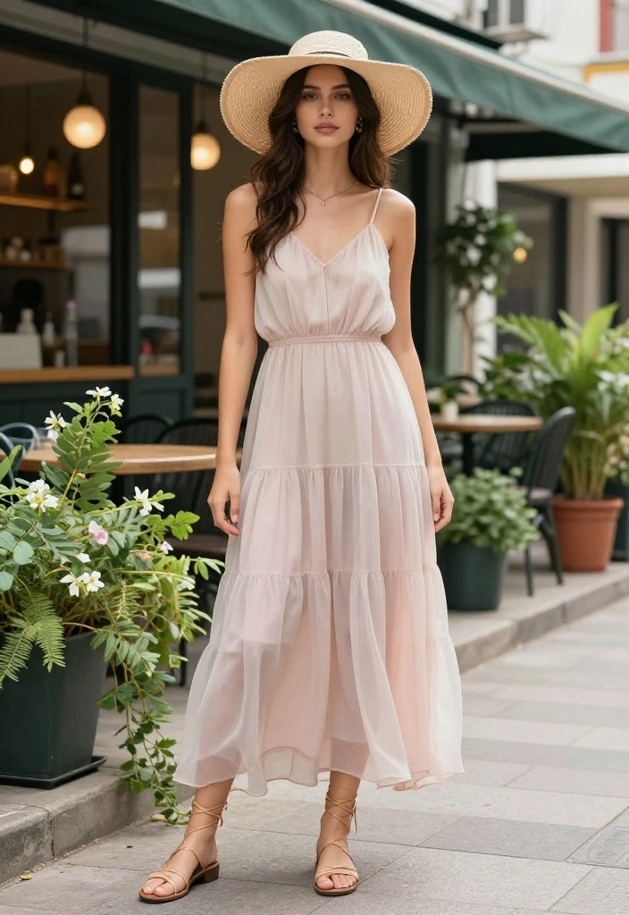 14 Organza Outfit Ideas for Women You Can Actually Wear Again - 1. Flowing Organza Maxi Dress 1
