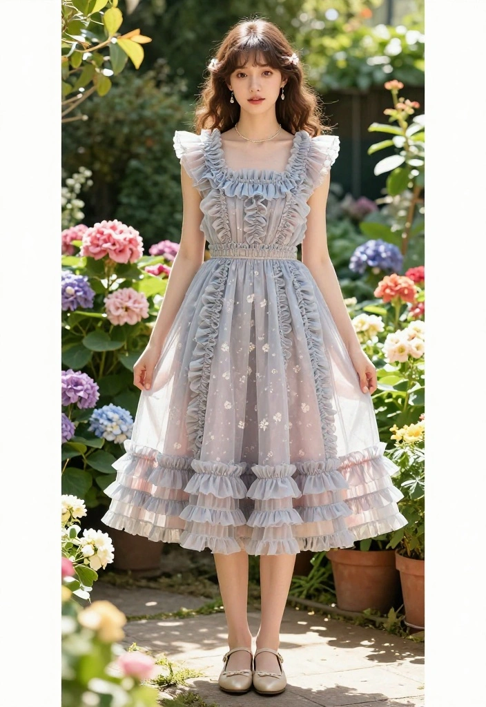 14 Organza Outfit Ideas for Women You Can Actually Wear Again - 9. Organza Frill Skater Dress 1