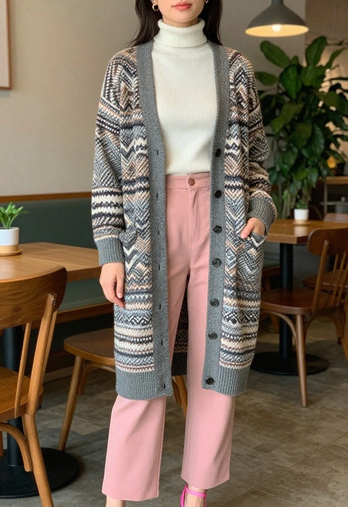14 Pink Heels Outfit Suggestions for Women That Pair With Anything - 8. Effortless Layering 1