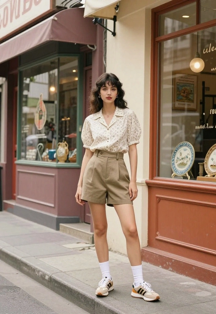 14 White Socks Outfit Ideas for Women That Look Styled Not Accidental - 11. Vintage-Inspired Sock Trend 1